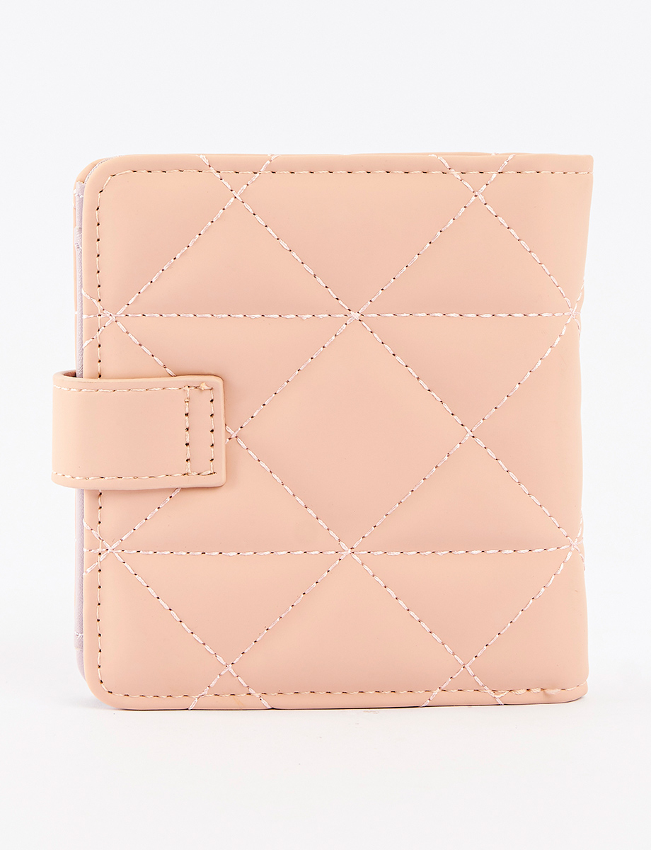 Billetera Rosada con Textura Mozioni