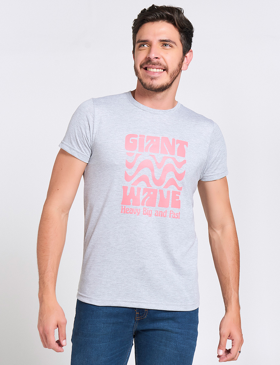 Camiseta Jaspeado claro Giant Wave