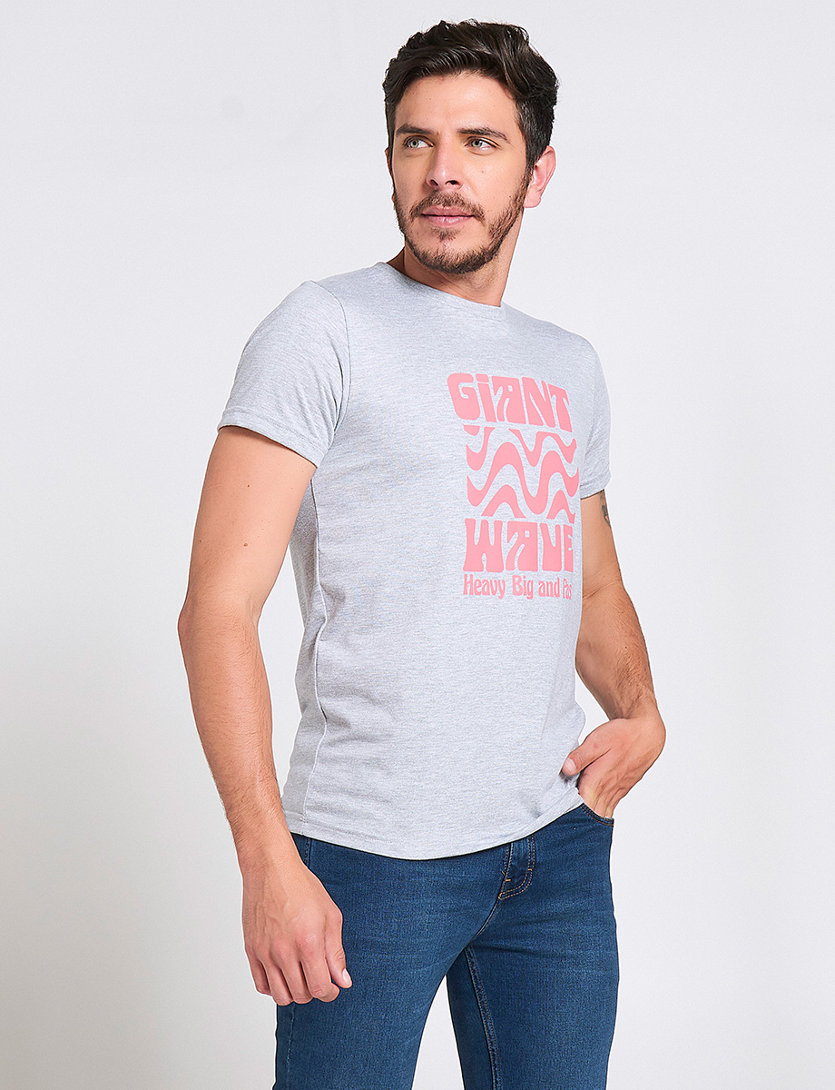 Camiseta Jaspeado claro Giant Wave