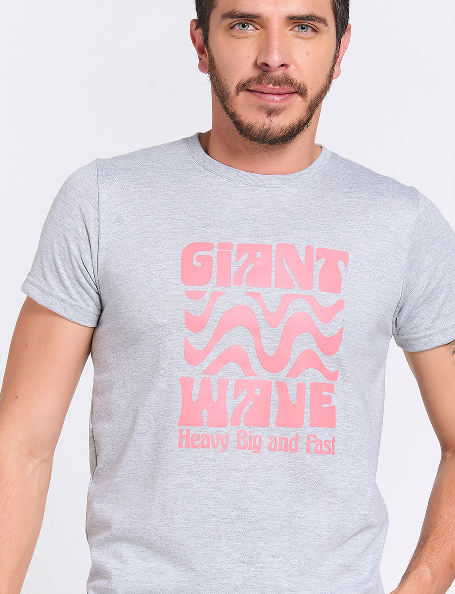 Camiseta Jaspeado claro Giant Wave