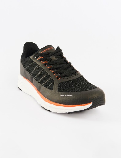 Sneaker Negro / Naranja con Cordones | OP
