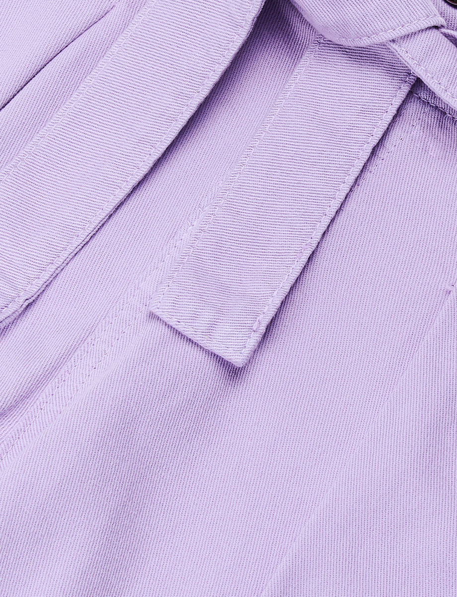 Short con Cinturón Lila