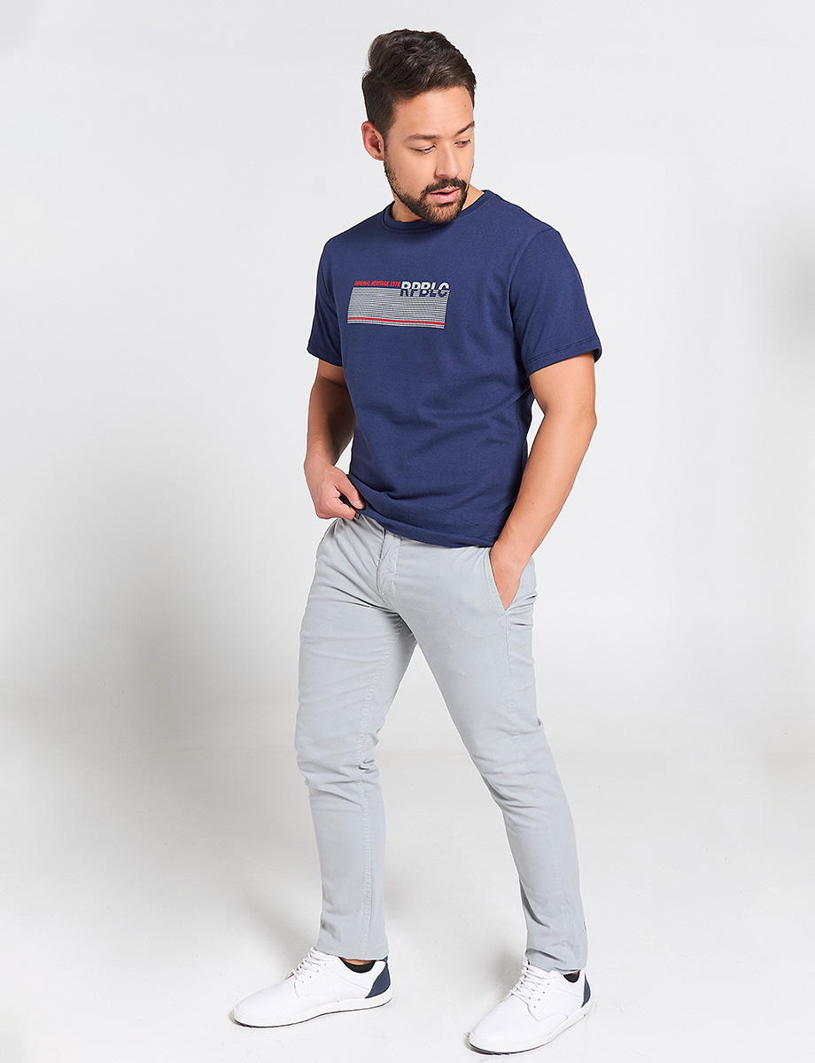 Pantalón Llano Plomo claro