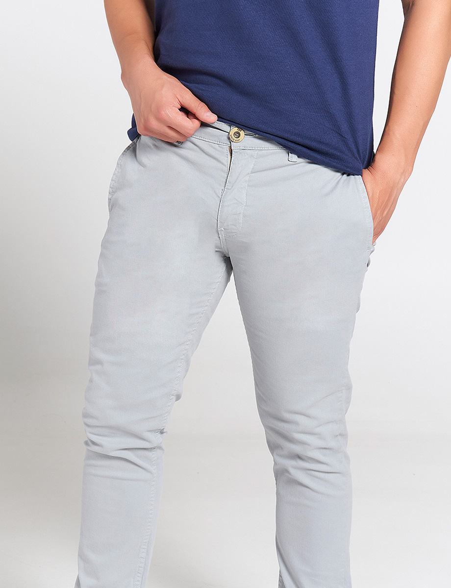 Pantalón Llano Plomo claro
