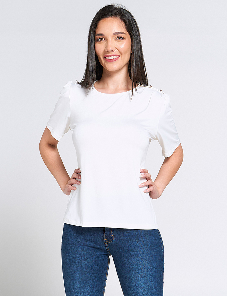 Camiseta Clásica Manga Bombacha