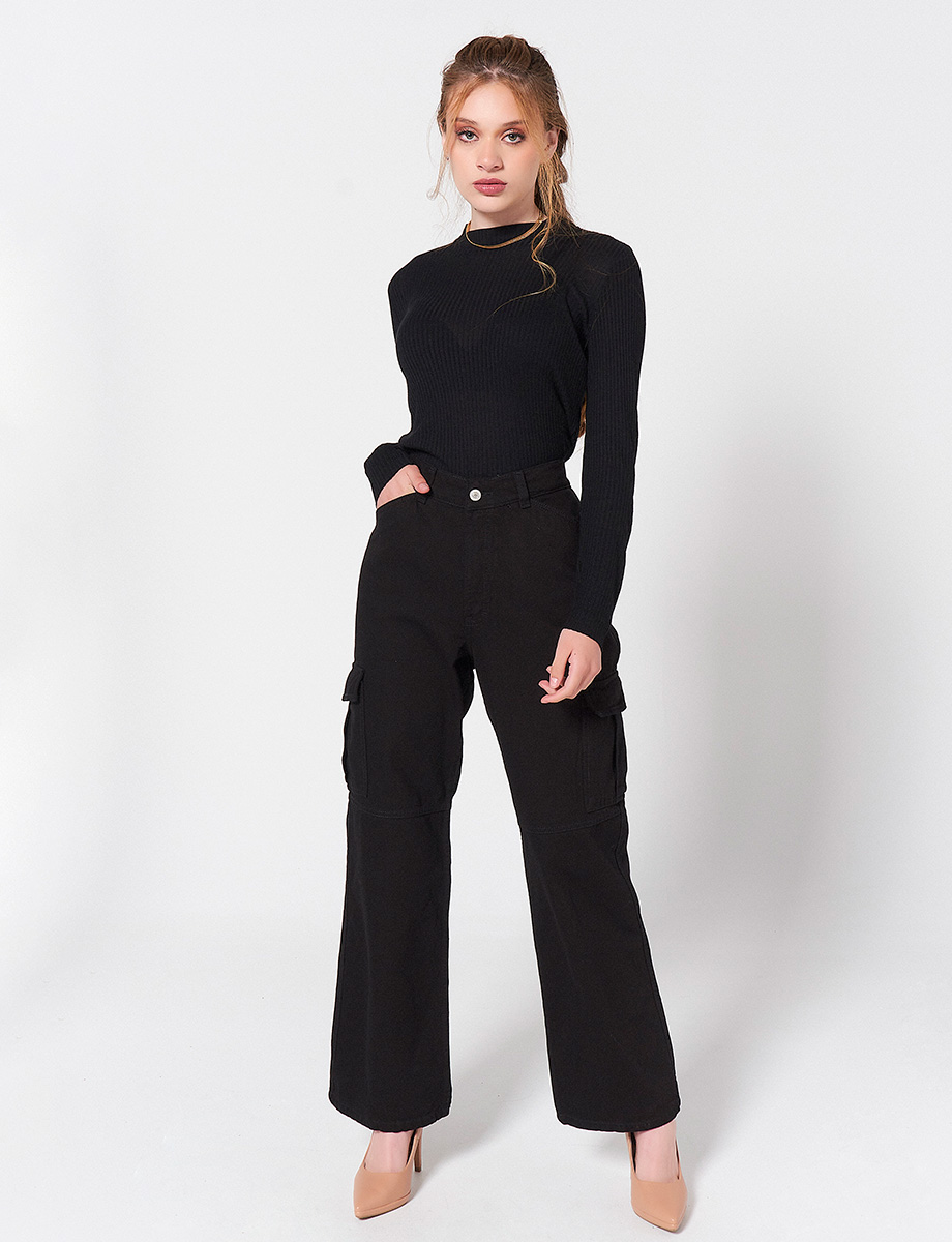 Pantalón Cargo Negro