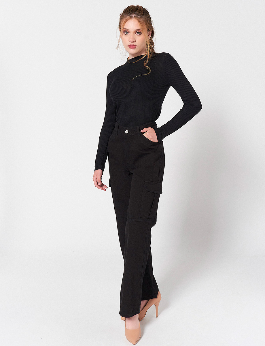 Pantalón Cargo Negro