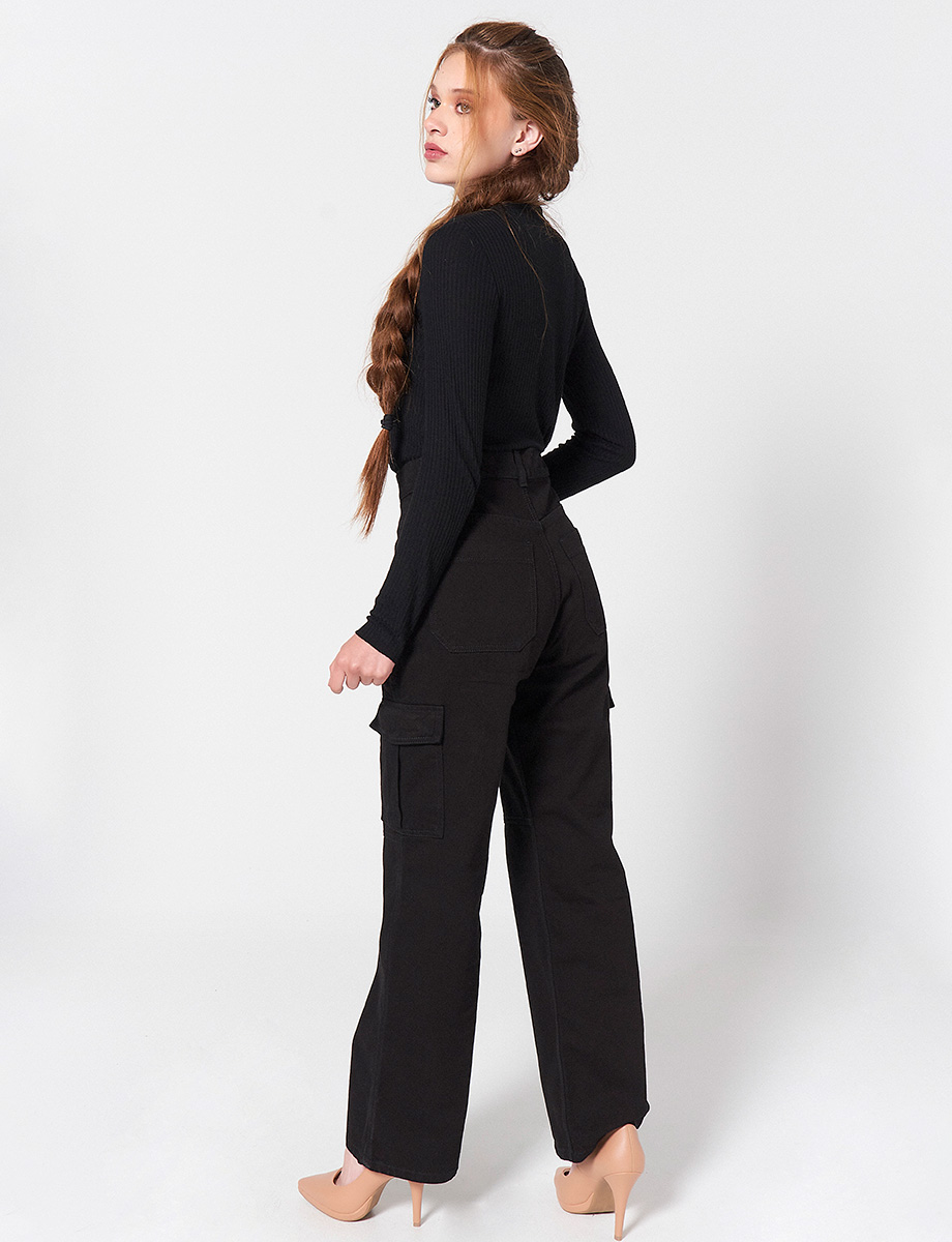 Pantalón Cargo Negro