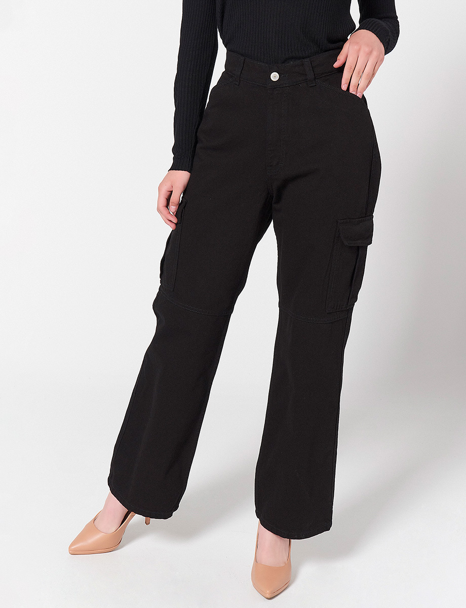Pantalón Cargo Negro