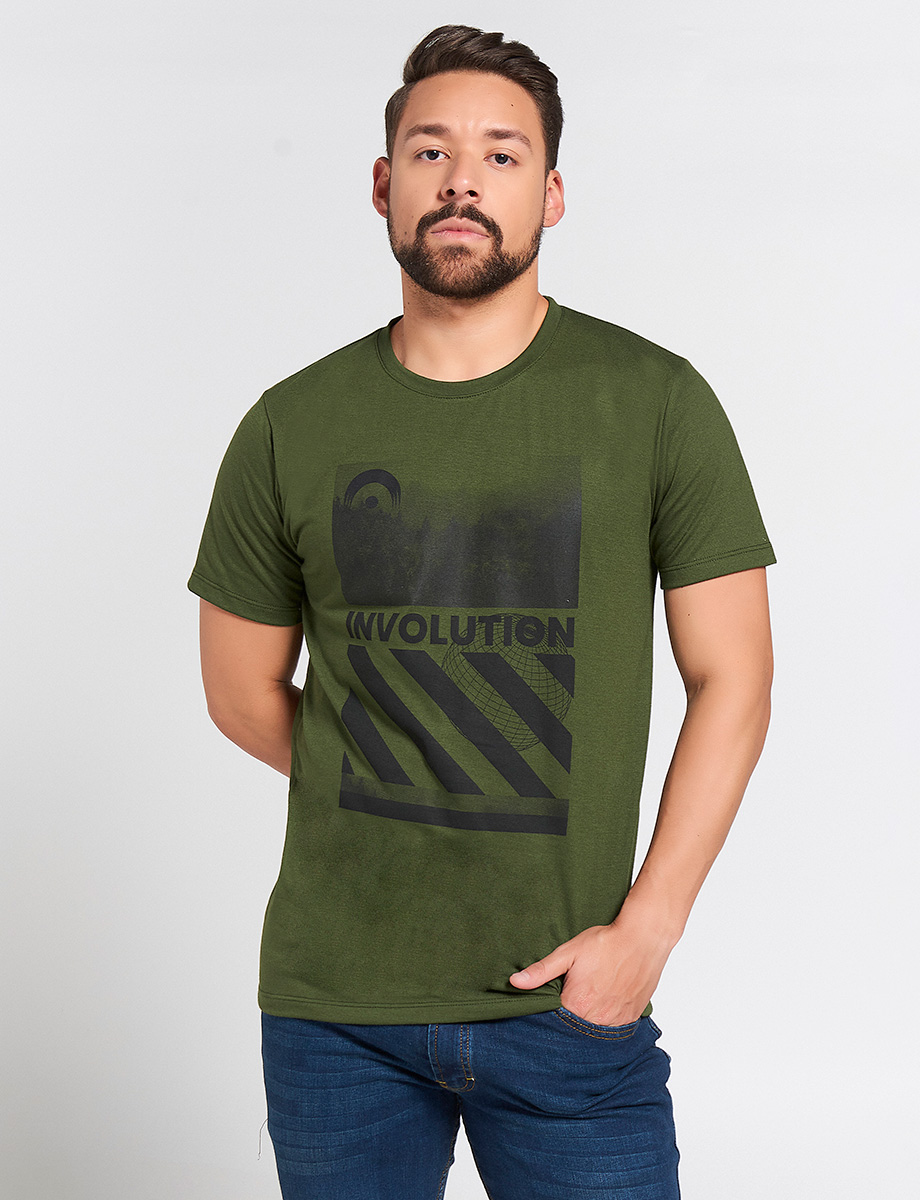 Camiseta Verde militar Involution