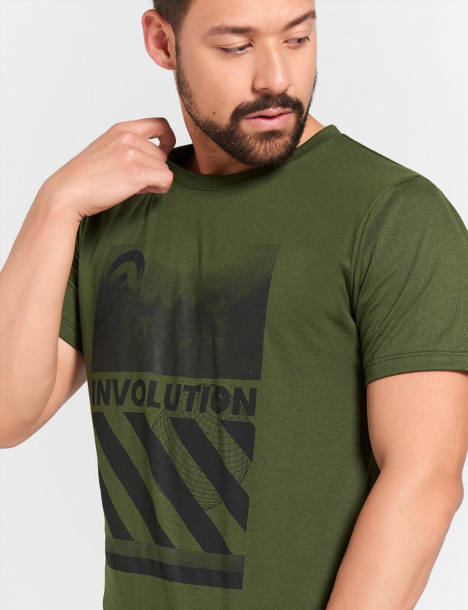 Camiseta Verde militar Involution