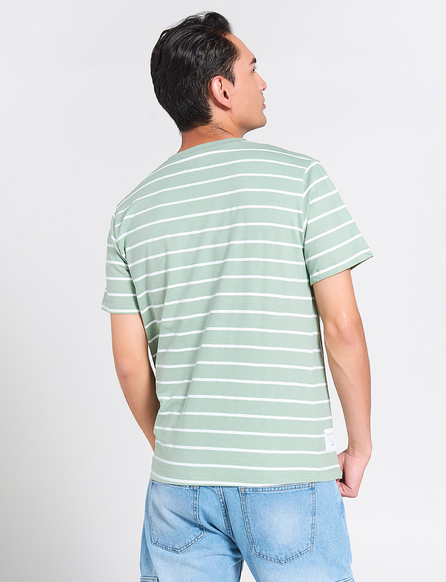 Camiseta Never Give up Verde Agua