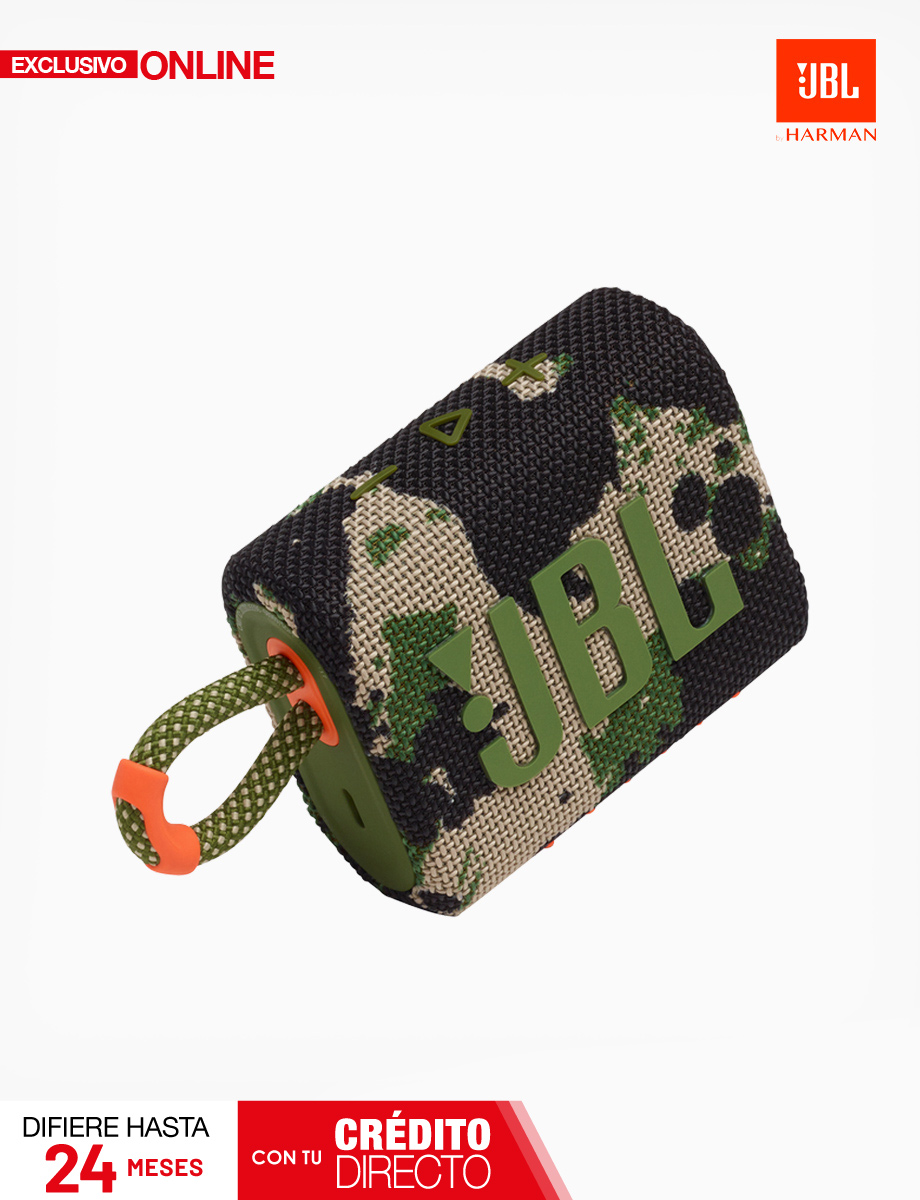 Parlante Inalámbrico JBL Go 3 Camuflaje Militar