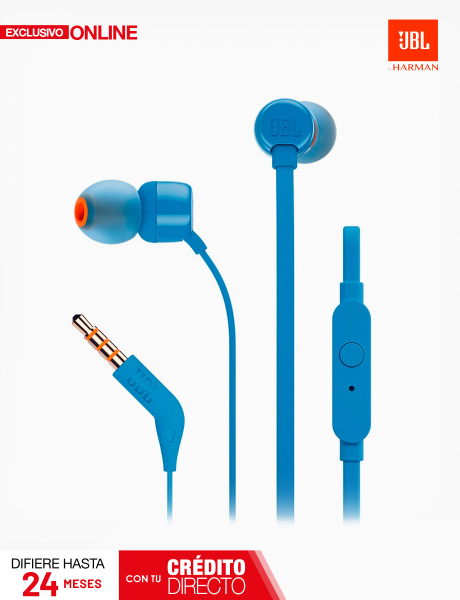 Audífonos Intraaurales JBL Tune 110 Azul