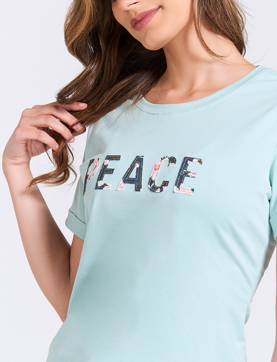 Camiseta Verde agua Peace