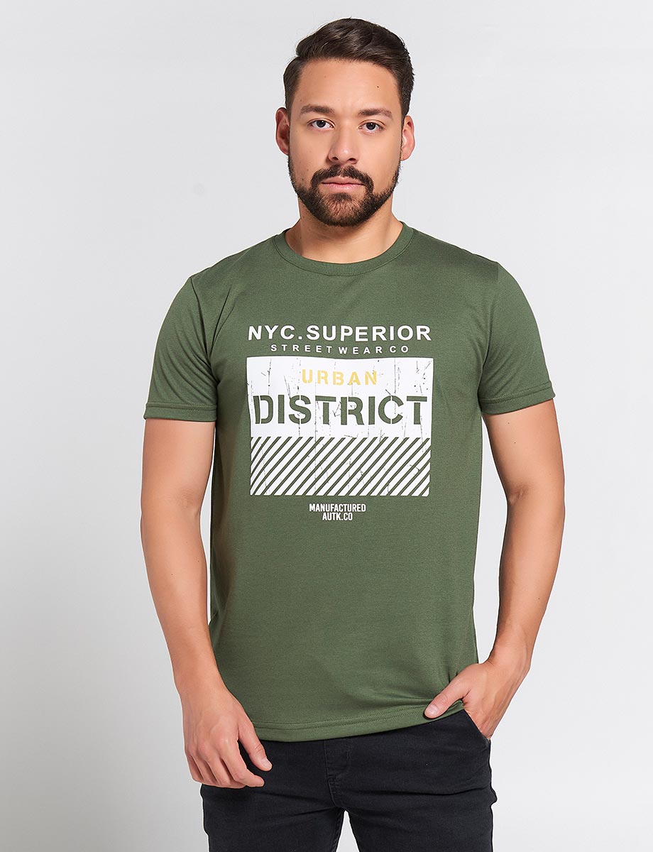 Camiseta Verde militar Urban District