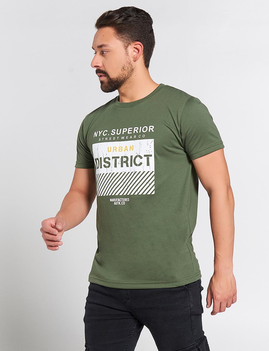 Camiseta Verde militar Urban District