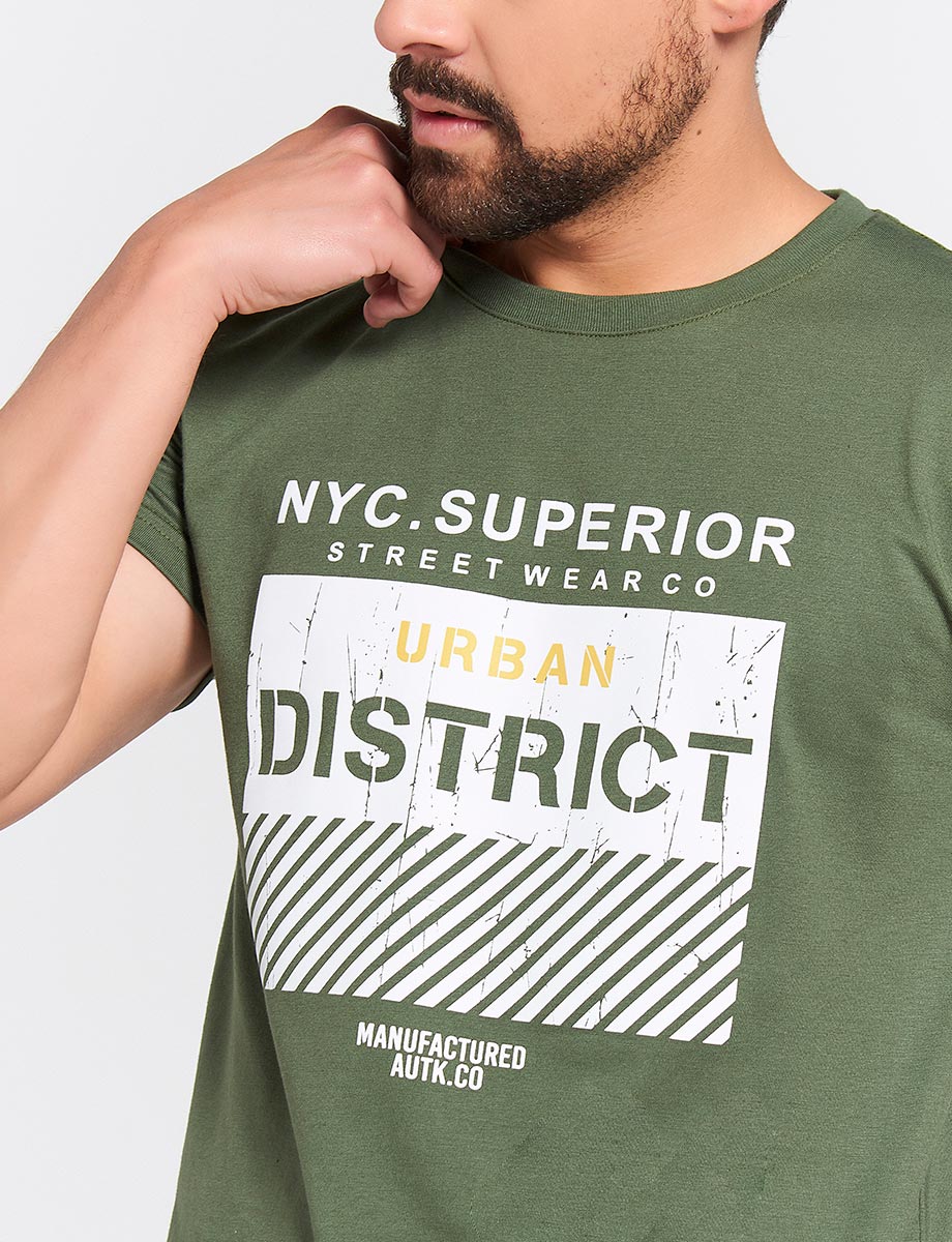 Camiseta Verde militar Urban District