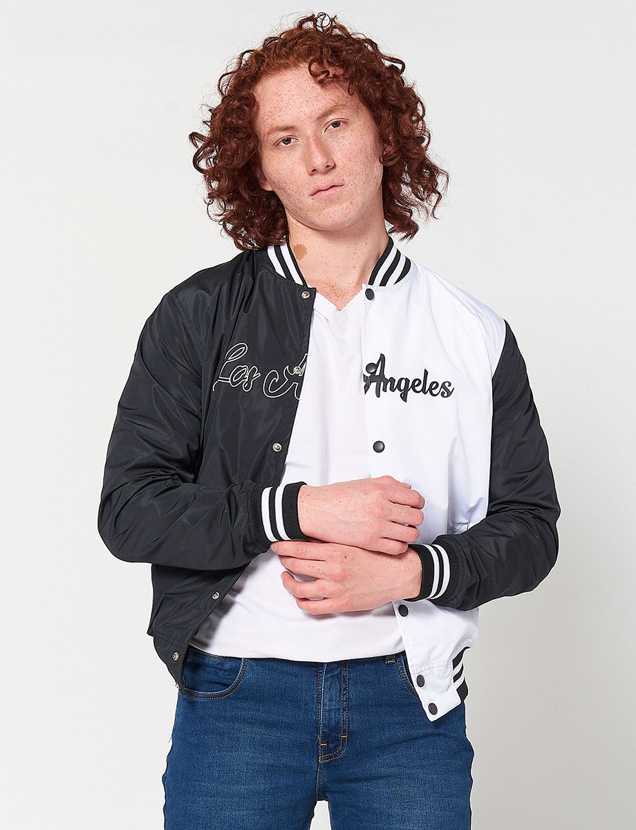 Chaqueta Los Angeles Negro / Blanco