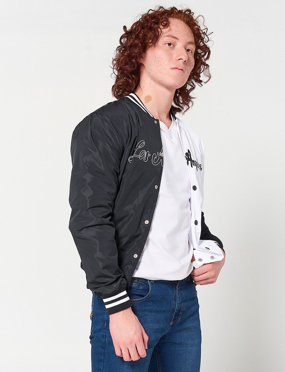 Chaqueta Los Angeles Negro / Blanco