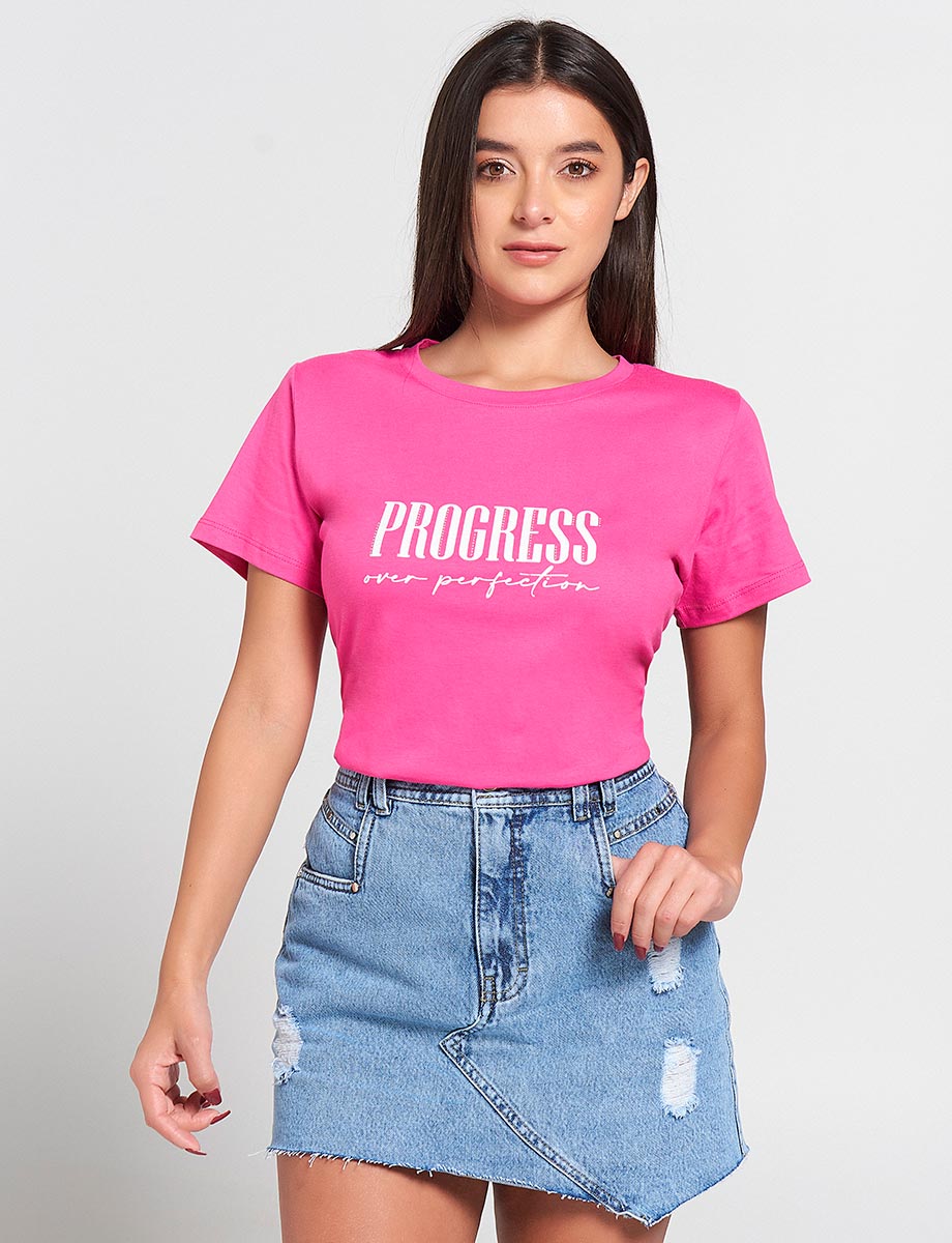 Camiseta Fucsia Progress