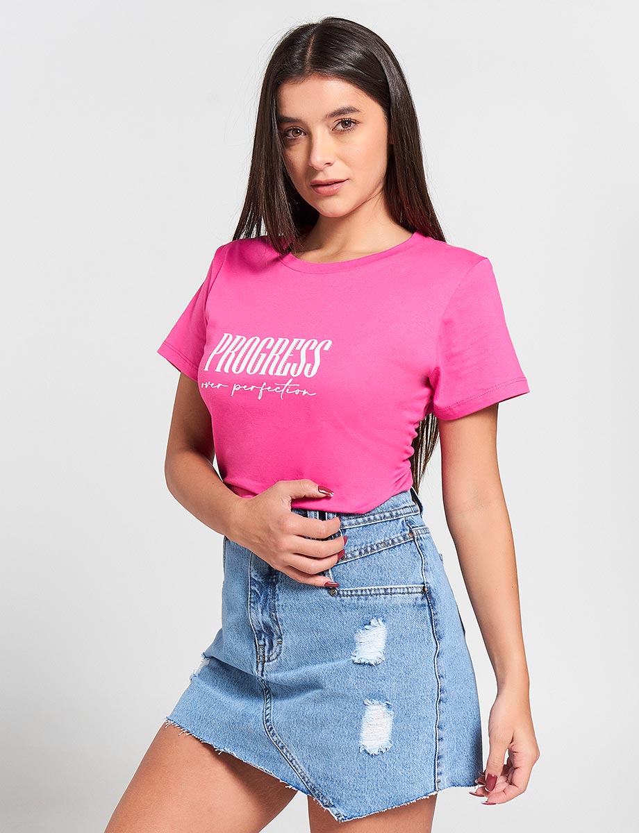 Camiseta Fucsia Progress
