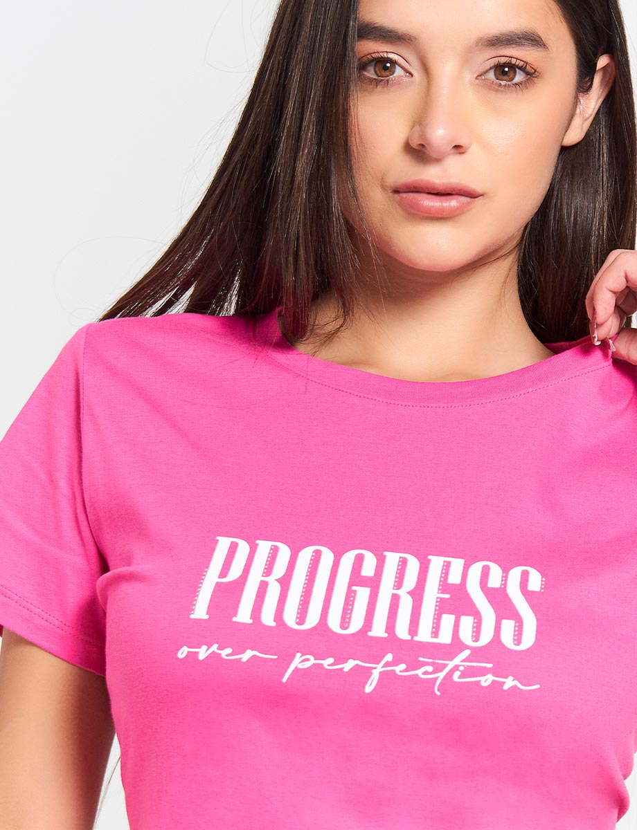 Camiseta Fucsia Progress