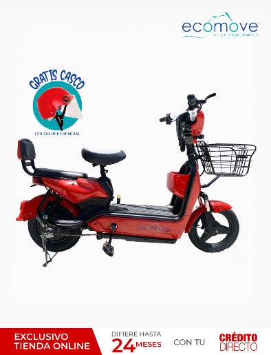 Scooter Eléctrico EB 500W Rojo | Ecomove