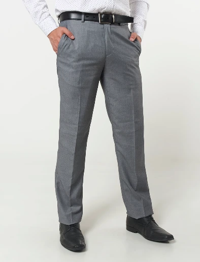 Pantalón Regular Gris