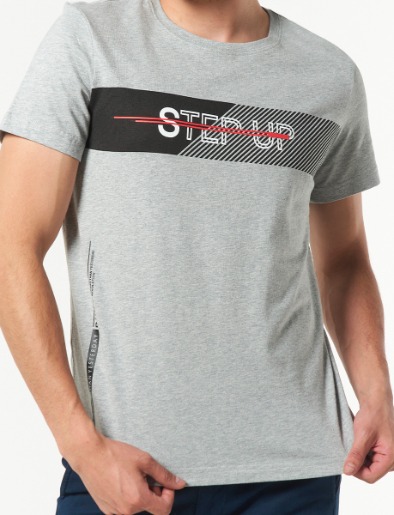 Camiseta Step Up Gris