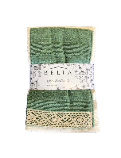 Set de 3 Toallas 450g | Belia