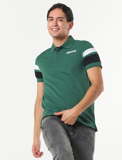 Camiseta Polo Heritage Verde