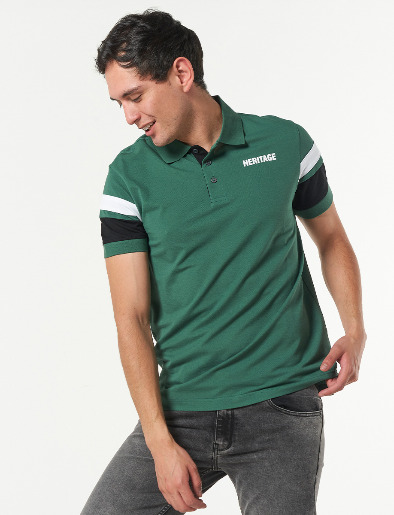 Camiseta Polo Heritage Verde