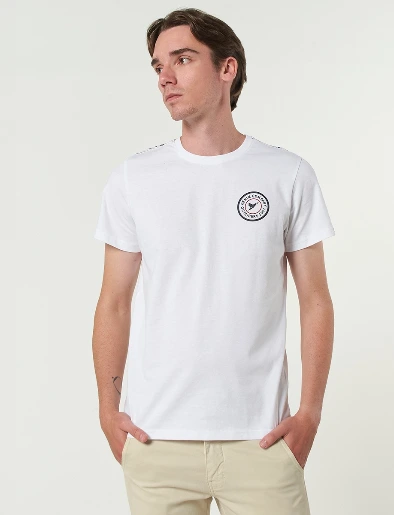 Camiseta Reata Hombros Blanco
