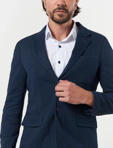 Blazer 2 Botones Azul