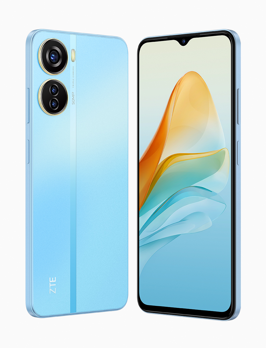 Celular Blade 40 Design de 128GB Celeste Gratis Audífonos Buds 2 | ZTE"