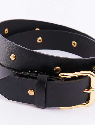 Cinturón Mujer con apliques Negro