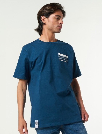 Camiseta Estampada Azul Marino