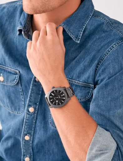 Reloj Machine en Acero Inoxidable Humo | Fossil