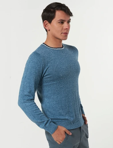 Sweater Unicolor Celeste