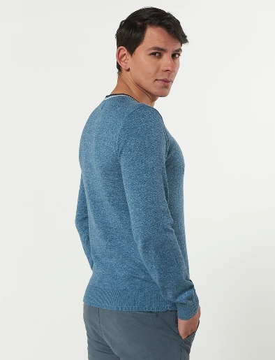 Sweater Unicolor Celeste