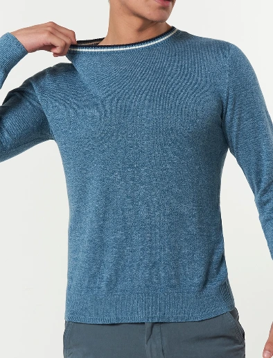 Sweater Unicolor Celeste