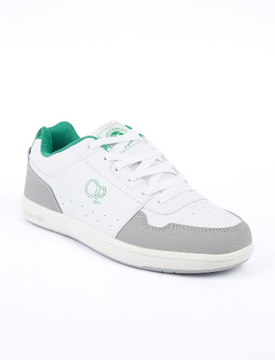 Zapato Caña Baja Combinado Verde/Blanco  | OP