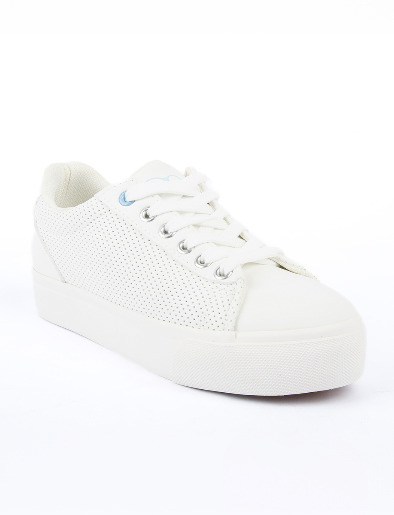 Zapato Caña Baja  Textura Blanco | OP