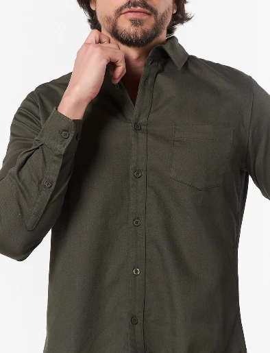 Camisa Llana Verde <em class="search-results-highlight">Militar</em>