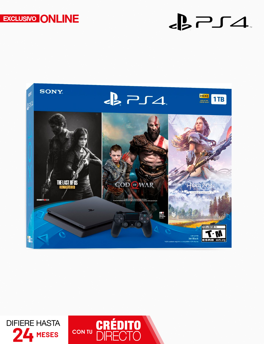 PlayStation 4 Consola de 1TB Controlador Inalámbrico | Sony