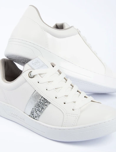 Mocasín con Cordones Blanco | Viamarte