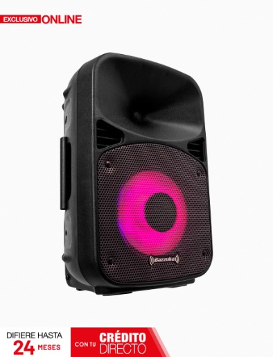 <em class="search-results-highlight">Caja Amplificada</em> Recargable L108 Negro | Bazzuka