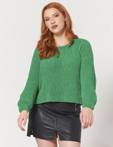 Sweater Verde con Textura