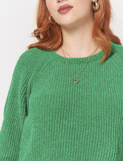 Sweater Verde con Textura